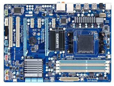 Дънна платка за компютър Gigabyte GA-970A-D3 4xDDR3 AM3 (втора употреба)